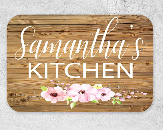 Personalized kitchen sign for your daughter-in-law on Mother's Day