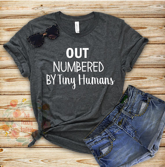 Cute outnumbered t-shirt