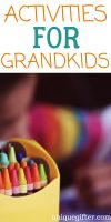 Activities for Grandchildren | What to buy for activities for grandchildren | Activities for Grandchildren to keep them busy | Fun activities for grankkids | What to buy for grandchildren | Unique gifts for grandkids | #gifts #present #grandchildren