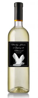 Customized wine label for Easter