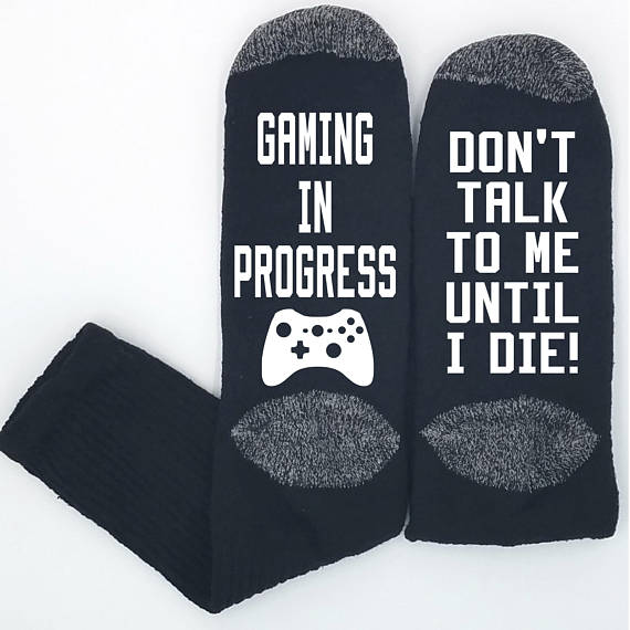 Funny gamer socks for men