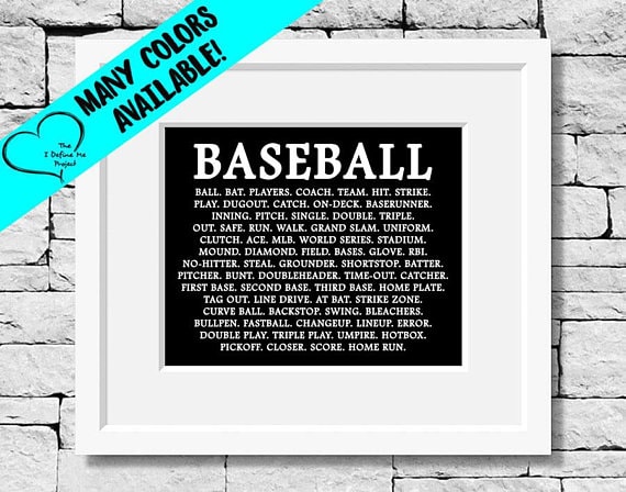 Baseball Fan gift art print