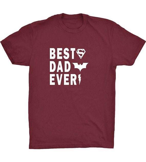 Best dad ever superhero t-shirt
