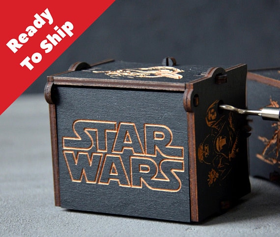 Star wars wooden music box