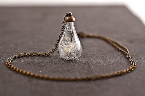 Dandelion Seed Necklace