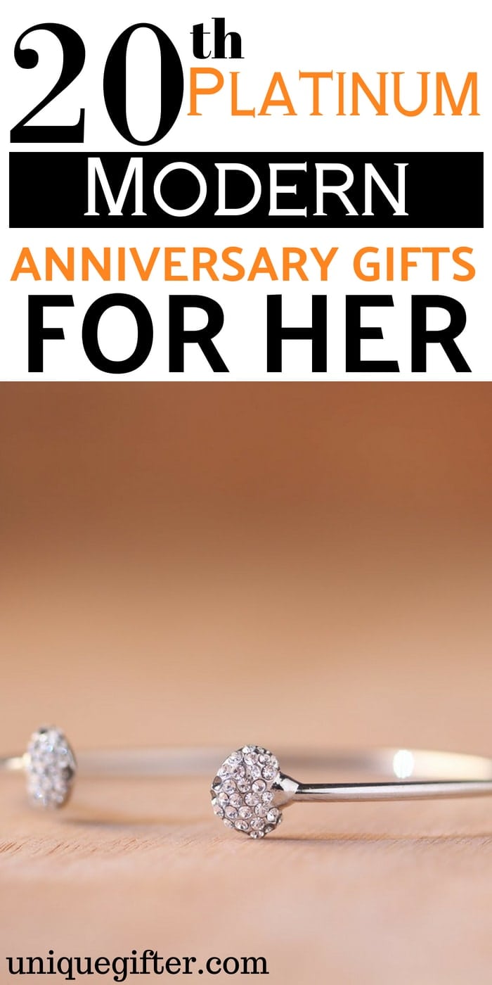 20th Platinum Anniversary Gifts For Her