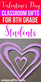 Valentine's Day Classroom Gifts for 8th Grade Students | What to buy 8th Grade Students for Valentines Day | Presents for Classmates on Valentines Day | Unique Valentine’s Day Gifts for 8th Grade Students | Classmate Gifts for 8th Grade for Valentine’s Day | Appropriate Valentine’s Day Gifts for 8th Graders | #8thGrade #classroomgifts #valentinesday