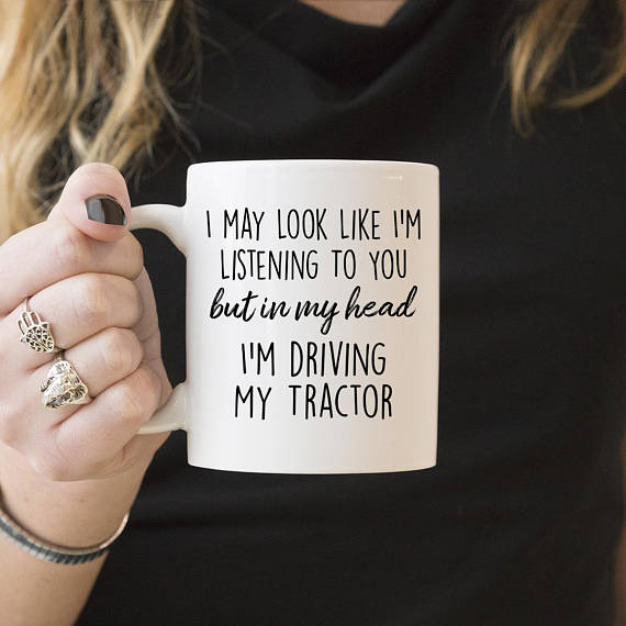Gift Ideas for Farmers include this mug because farmers don't have time for small talk. 