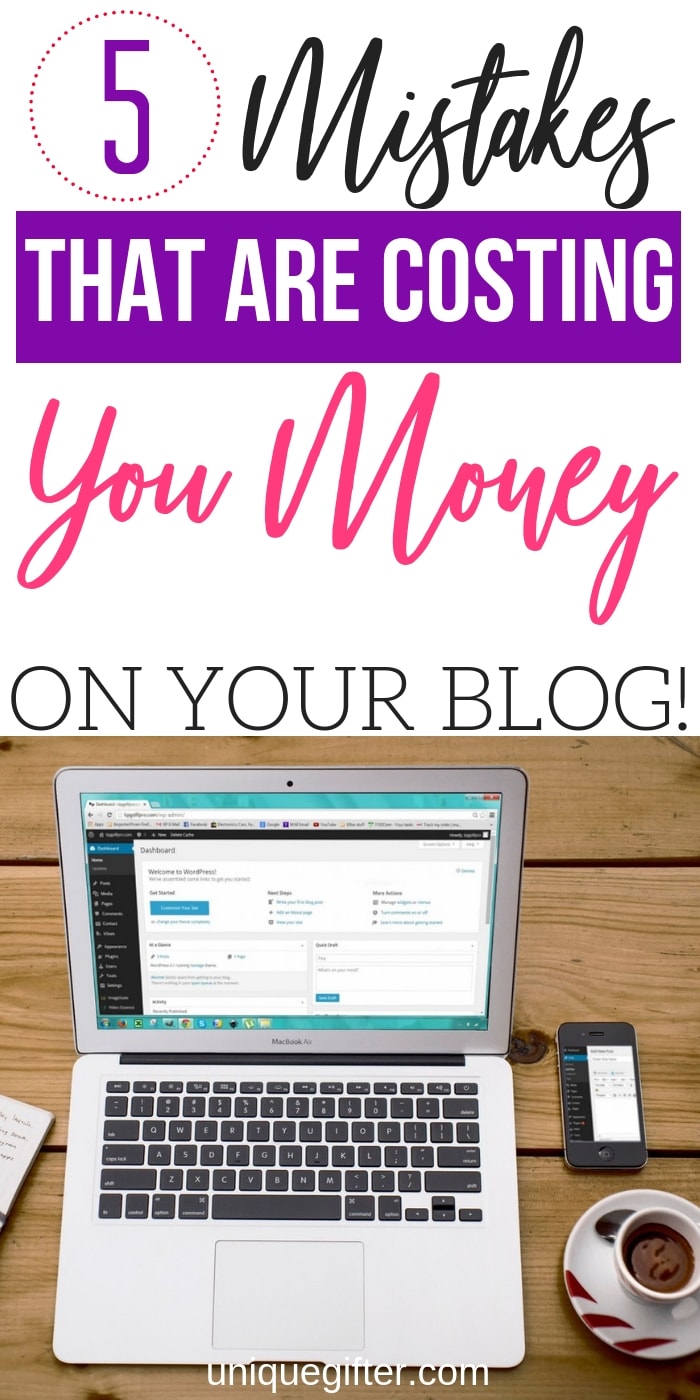 I'm always learning about how to increase my online income, especially when it's easy tweaks to make! I was making these 5 mistakes and had to learn how to fix them ASAP so I could make more money blogging.