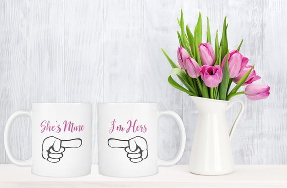 Valentine's Day Gift Ideas For Lesbians include ones they drink coffee out of. 