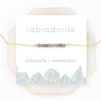 thoughtful jewelry gift idea labradorite necklace 