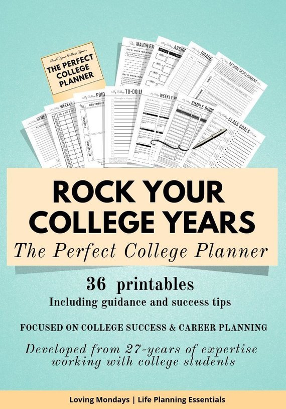Best College Student Printable Planner