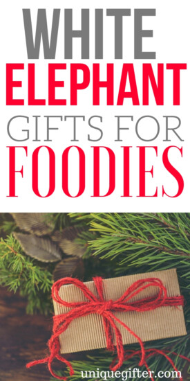 white elephant gifts for foodies | What to buy for a white elephant | Foodie gift ideas for a White Elephant | Creative White Elephant Foodie Gift Ideas | Silly White Elephant Gifts that A Foodie would like | Foodie White elephant Ideas | #whiteelephant #foodie #Christmas