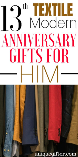 13th Textile Modern Anniversary Gifts For Him | 13th Anniversary Gifts | 13th Anniversary Gifts For Him | Textile Anniversary Gifts | Unique Anniversary Gifts | Creative Anniversary Gifts | Gifts For Your Husband | Wedding Anniversary Gifts | 13th Wedding Anniversary Gifts | #gifts #giftguide #presents #anniversary #unique