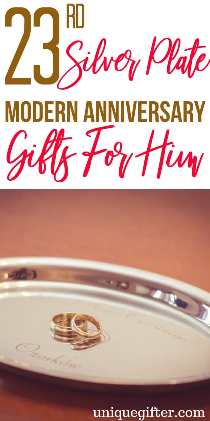 19 23rd Silver Plate Modern Anniversary Gifts For Him