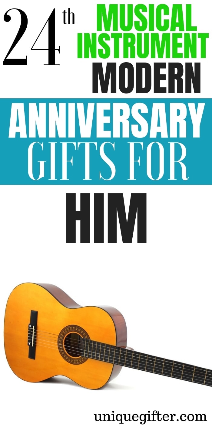 20 24th Musical Instrument Modern Anniversary Gifts for Him - Unique Gifter
