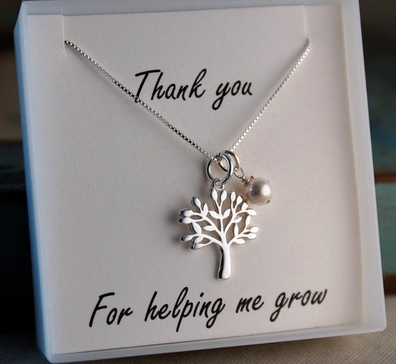 Thank you for helping me grow tree pendant