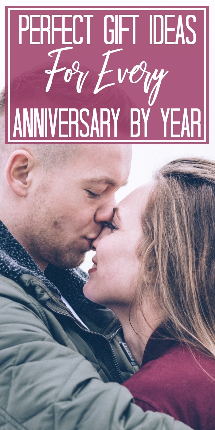 Pick out an amazing anniversary gift, whether you stick to the anniversary gift themes for each year, or find something creative and unique that your husband or wife will love. #anniversary #giftguide #gifts #presents #celebration