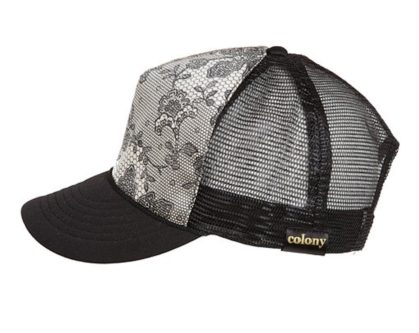 Black Lace Truckers Hat for your husband on your 13th anniversary 