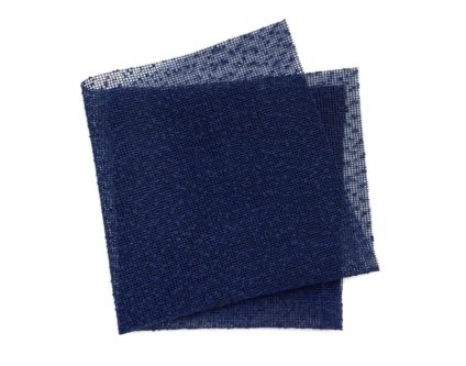 Navy Blue Textured Lace Pocket Square for men