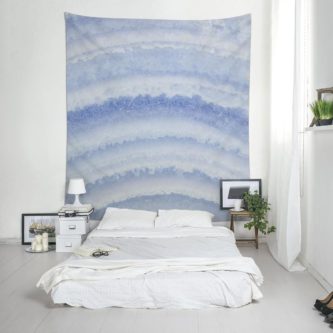 Blue wall tapestry