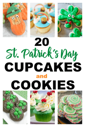St. Patrick's Day Cupcakes And Cookies | St. Patrick's Day Recipes | St. Patrick's Day Cookies | St. Patrick's Day Cupcakes | Delicious Cookies | Delicious Cupcakes | St. Patrick's Day | Easy Cookie Recipes | Simple Cupcake Recipes | #stpatricksday #cookies #cupcakes #easy #unique