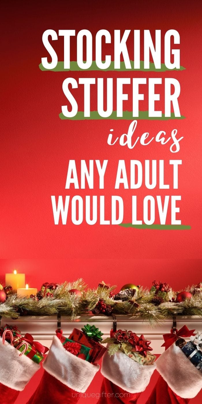 HUGE helpful list of stocking stuffers for adults. I know exactly what to put in Christmas stockings for adults. | Stocking Filler for Adults | Stocking Stuffers for Husband | Stocking Stuffers for Men | Stocking Stuffers for Women | Stocking Stuffers for My Wife | Christmas Socks for Seniors