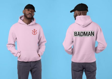 Badman Dragonball Z anime hoodie themed gift 