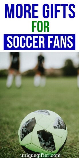 Goal! My son will love these gift ideas for soccer fans. He can never have enough team gear it seems. His birthday present is covered! #soccer #gifts #giftguide #presents #creative #uniquegifter