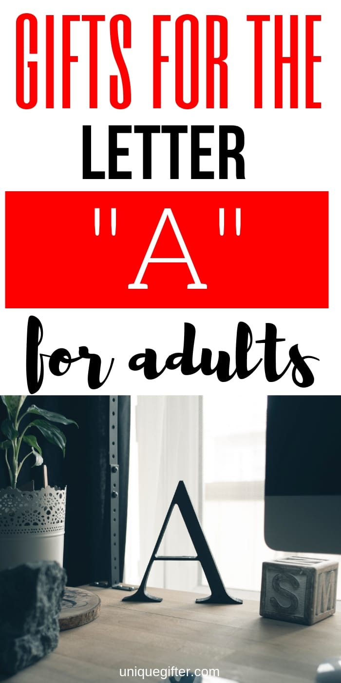Setting up the world's best scavenger hunt? Use these inventive gift ideas that start with the letter A. | Birthday | Anniversary | Adult | Gifts that begin with the letter A #scanvengerhunt #giftideas #gifts #uniquegifter
