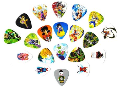 Dragonball Z guitar picks anime character picks 