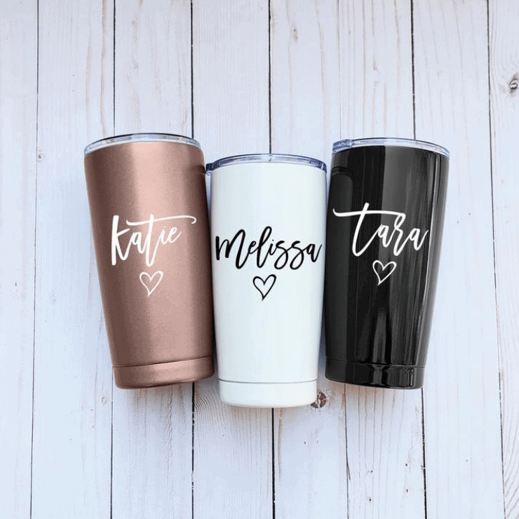 Personalized travel mug for girls gift idea Christmas