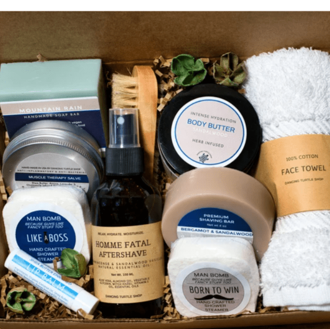Self care gift box for men