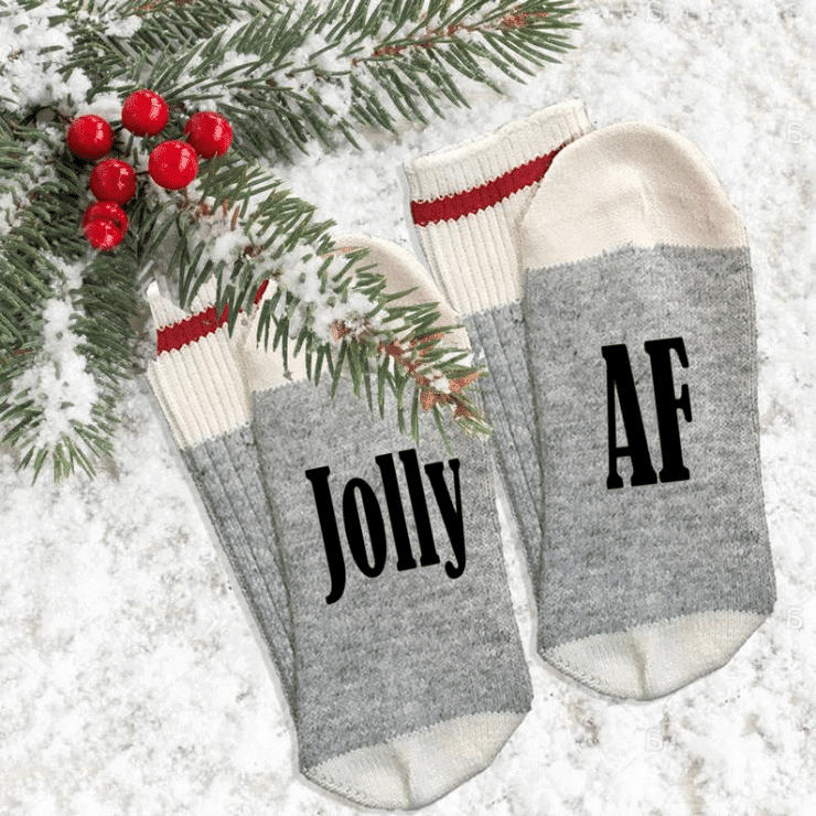 Funny Christmas socks for teens