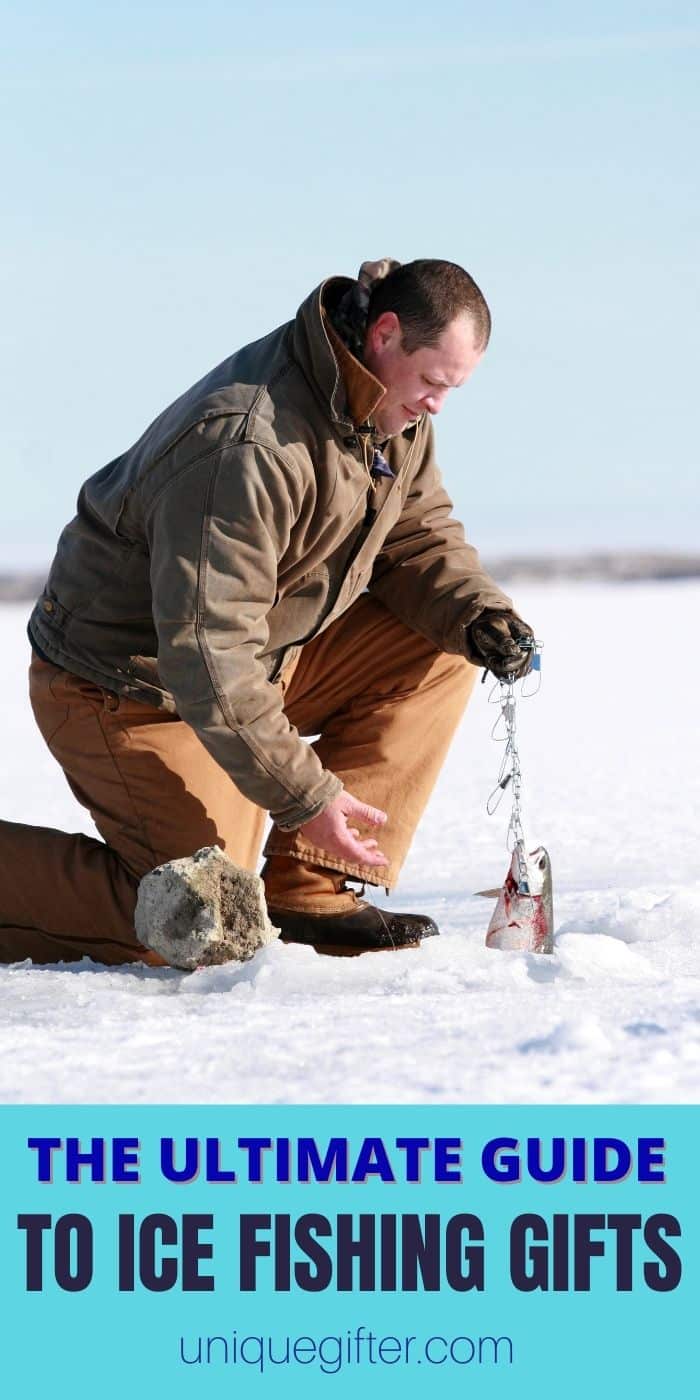 The Ultimate Guide to Ice Fishing Gifts | Ice Fishing gift ideas they will love | Christmas gift ideas | Fishing themed gifts | Ice fishing gifts everyone can enjoy | ice fishing gifts to get started #IceFishing #GiftIdeas #IceFishingGifts #Christmas #FathersDay