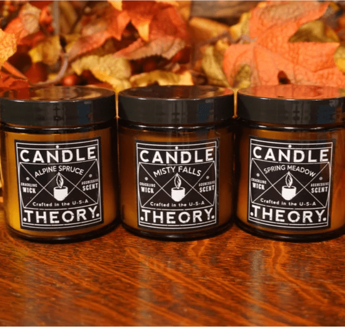 Cracking wood scented candle gift ideas for a Taurus man 