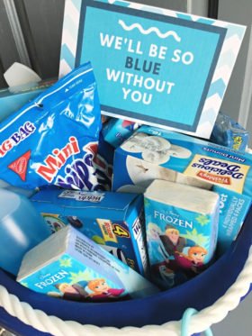 Blue Without You Gift Basket Idea - Easy, Affordable & Fun Present