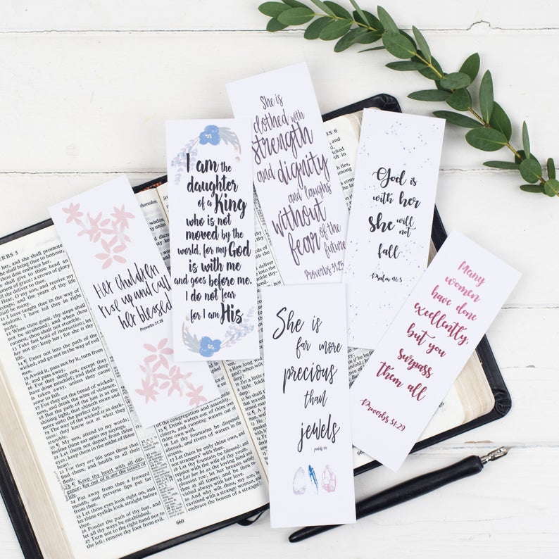 Bible verse bookmarks for moms