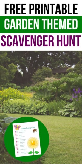 Free Printable Garden Scavenger Hunt | Easy Kids Scavenger Hunt | Scavenger Hunt | Gardening For Kids | Unique Scavenger Hunt | Creative Scavenger Hunt | #kids #scavengerhunt #garden #free #printable
