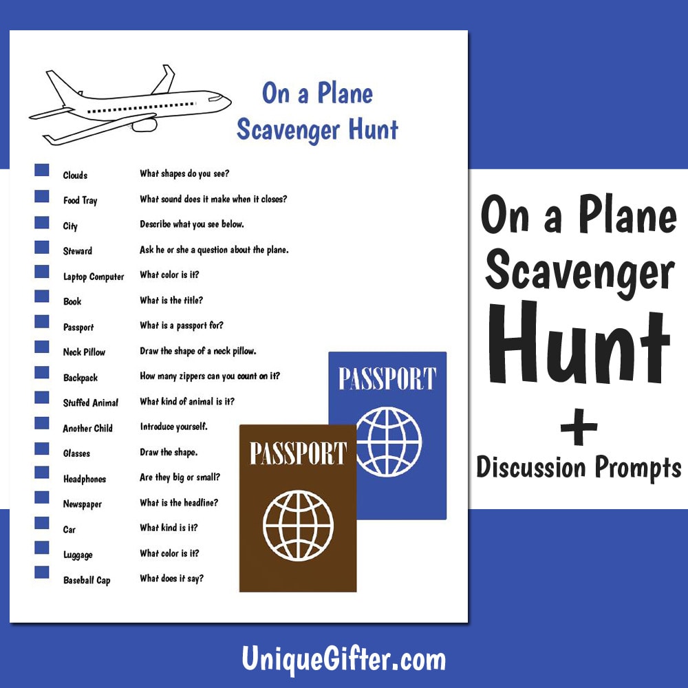 FREE Printable Plane Scavenger Hunt Unique Gifter FREE Printable Plane Scavenger Hunt Unique Gifter