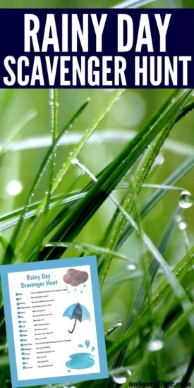 Free Printable Rainy Day Scavenger Hunt | Free Scavenger Hunt | Scavenger Hunt For Kids | Easy Scavenger Hunt | Rainy Day Fun | Rainy Day Activity | Kids Rainy Day Activity | #scavengerhunt #easy #rainyday #unique #fun