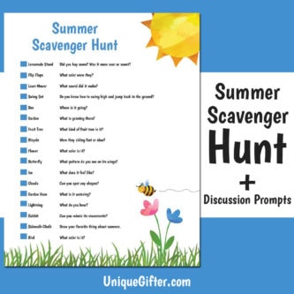 FREE Printable Summer Scavenger Hunt | Kids Scavenger Hunt | Summer Scavenger Hunt | Printable | Easy Scavenger Hunt | Unique Scavenger Hunt | #scavengerhunt #easy #fun #kids #summer