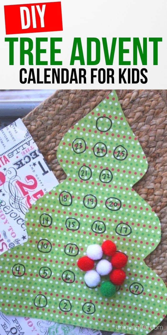 DIY Tree Advent Calendar For Kids | Kids Crafts | Christmas Craft | Kids Christmas Craft | #craft #kids #diy #advent #christmas