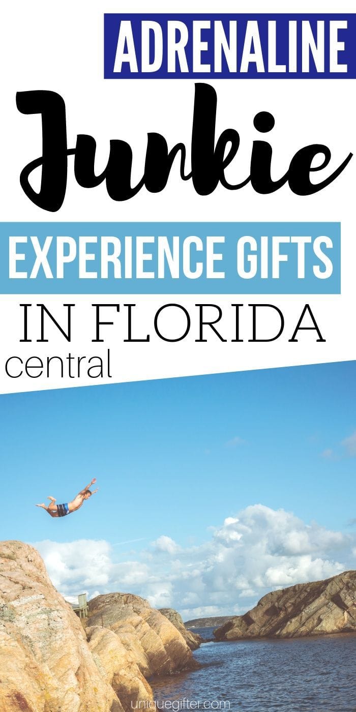 Adrenaline Junkie Experience Gifts In Florida that you're going to want to give as a Christmas present to your boyfriend, girlfriend or generally thrill seeking friend  | Central Florida Experiences Gifts | Gifts Central Florida | Travel | Adrenaline Experiences | Unique Travel Gifts | #unique #adrenaline #travel #experiencegifts #florida