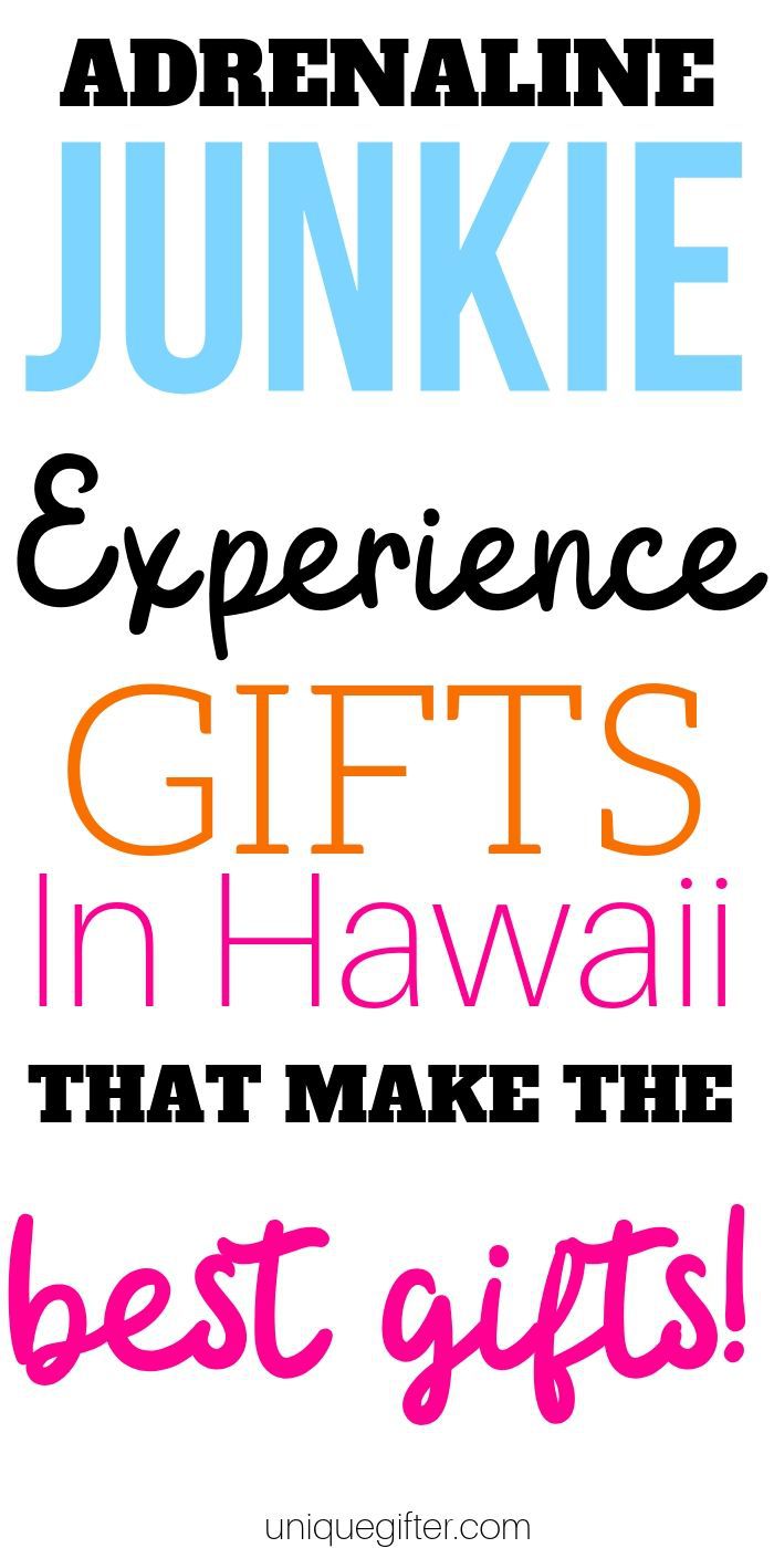 Adrenaline Junkie Experience Gifts in Hawaii | Experience Gifts | Hawaiian Gifts | Unique Experience Gifts | Exciting Experiences Gifts | Experience Presents | #gifts #giftguide #hawaii #experiencegifts #unique