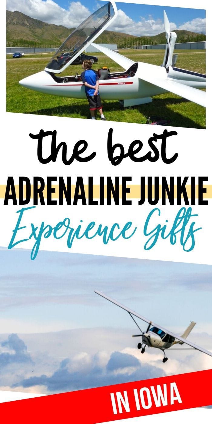 Adrenaline Junkie Experience Gifts in Iowa | Experience Gifts | Creative Experience Gifts | Unique Experience Gifts | Iowa Gifts | Experience Iowa Gifts | #gifts #giftguide #presents #iowa #experiencegifts #bucketlist