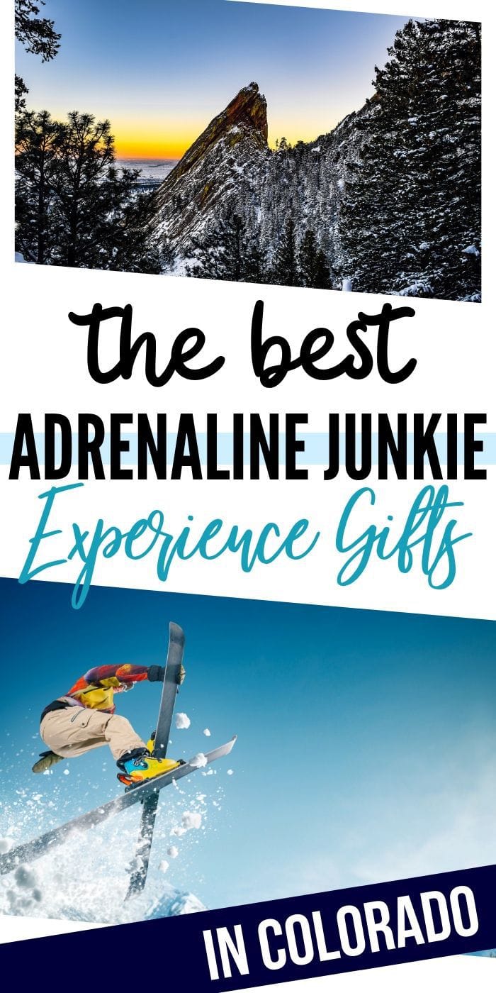 Adrenaline Junkie Experience Gifts in Colorado | Experience Gifts | Colorado Presents | Colorado Gifts | Unique Experience Gifts | Creative Experience Gifts | #gifts #giftguide #adrenalinegifts #presents #unique #bucketlist