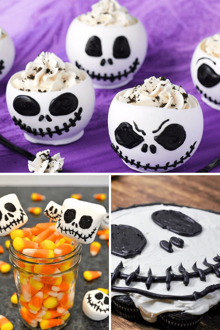 You must see these 12 Snacks Inspired by The Nightmare Before Christmas if you are hosting a party. These treats are adorable and fun to make. #nightmarebeforechristmas #snacks #halloween #christmas #partyfood #uniquegifter #easy