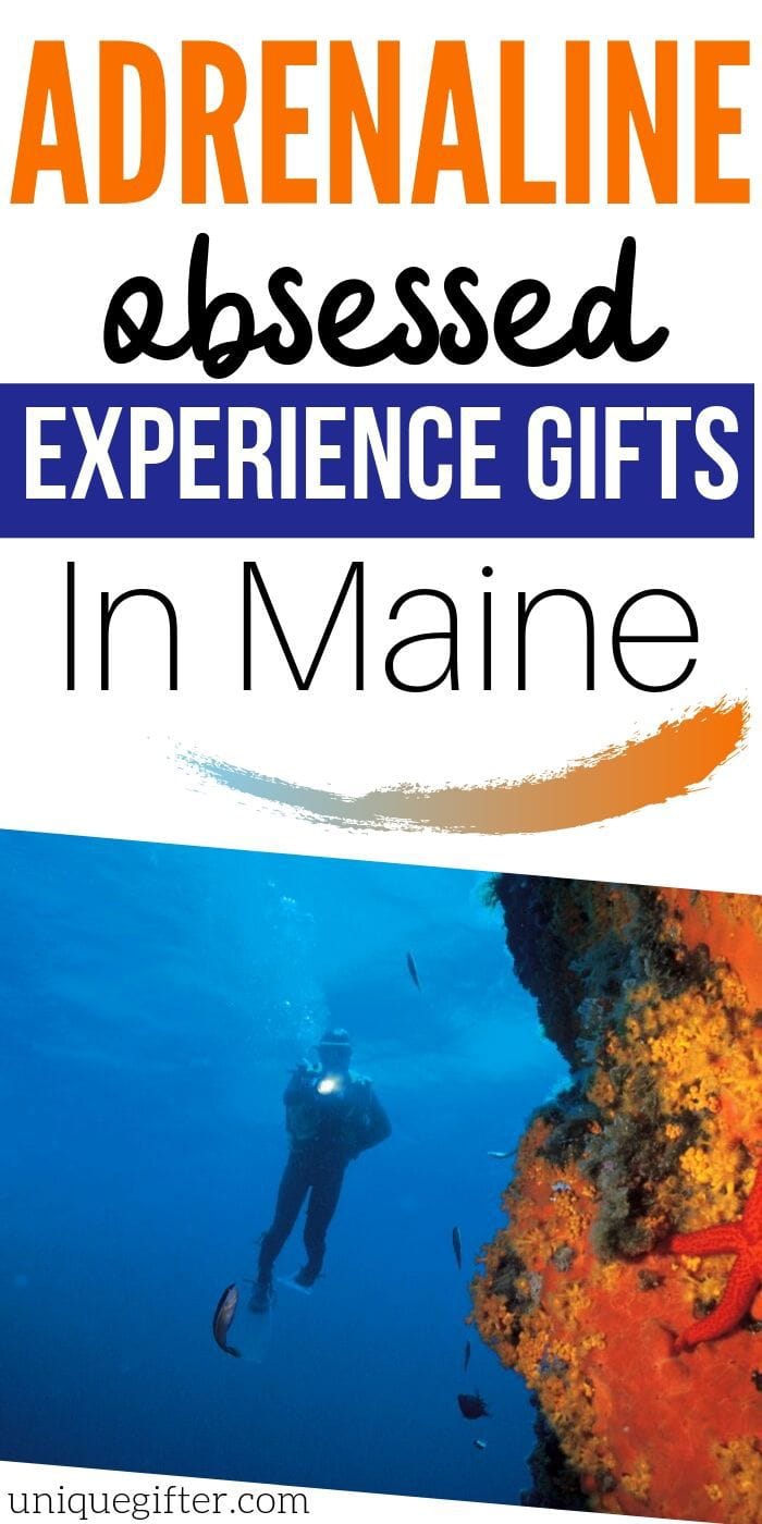 Adrenaline Junkie Experience Gifts in Maine | Maine Gifts | Maine Presents | Experience Gifts | Creative Gifts | Creative Presents | Unique Presents | Unique Gifts | #gifts #giftguide #presents #experience #uniquegifter #maine
