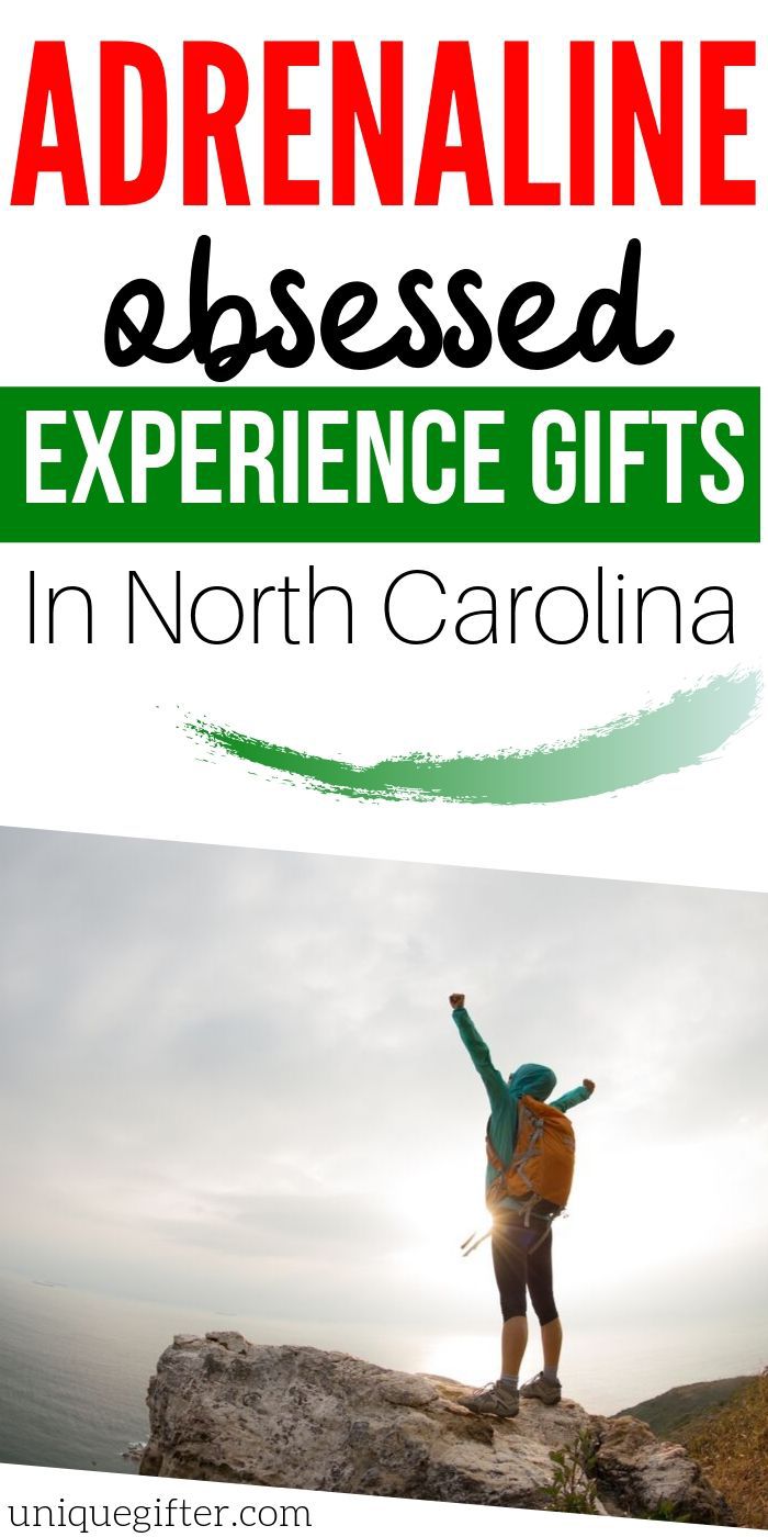 Adrenaline Junkie Experience Gifts in North Carolina | North Carolina Gifts | Experience Gifts | Experience Presents | Unique Gifts | #gifts #giftguide #presents #experiencegifts #northcarolina #unique